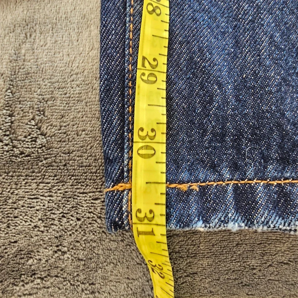 The Drop Women's‎ Luca Dark Wash Ripped Knee High Waist Straight Leg Jeans - Picture 7 of 7